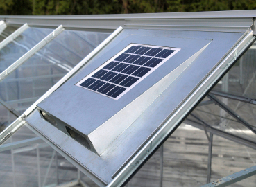 Vitavia Solar-Dachventilator Solarfan 610 x 559mm für Gewächshäuser